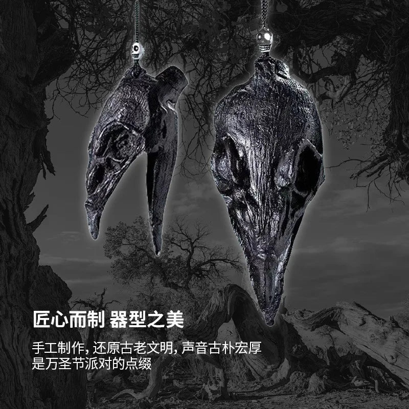 New Aztec Ghost Whistling Toy Halloween Party Haunted House Prop Screaming Scary Toy death whistle evil crow