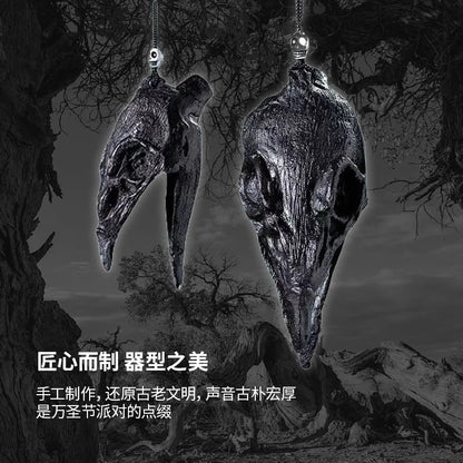 New Aztec Ghost Whistling Toy Halloween Party Haunted House Prop Screaming Scary Toy death whistle evil crow