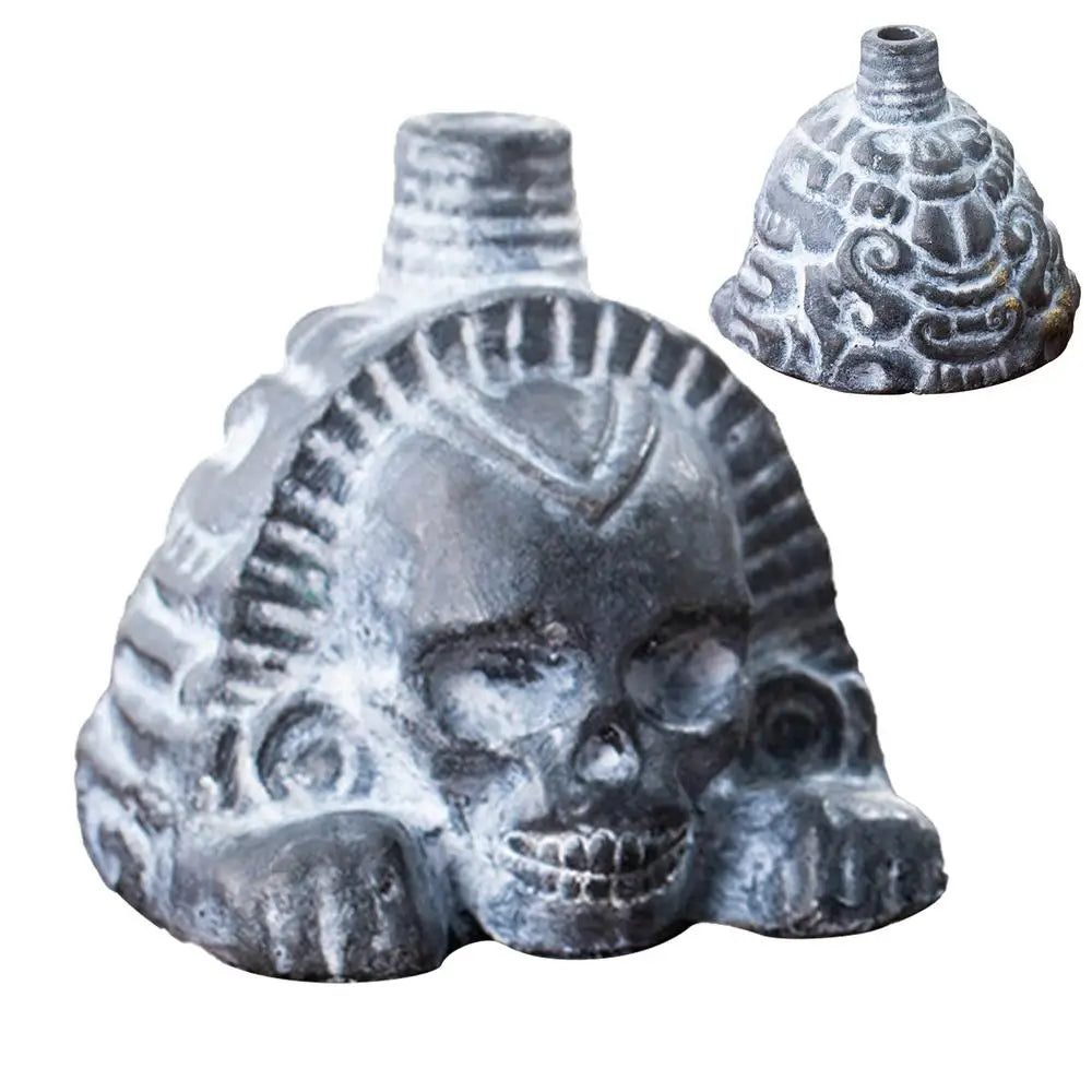 Authentic Aztec Whistle Loud Spookys Aztec Scary Death Whistle Realistic Human Screaming Aztec Ghost War Whistle Skull Head Toy