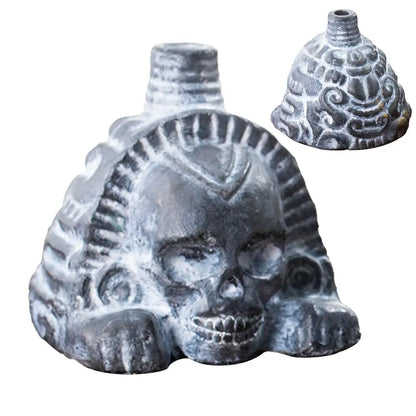 Authentic Aztec Whistle Loud Spookys Aztec Scary Death Whistle Realistic Human Screaming Aztec Ghost War Whistle Skull Head Toy